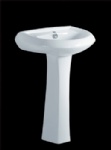 basin with pedestal