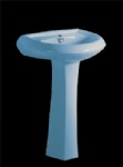 basin with pedestal